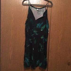 Palm leaf romper
